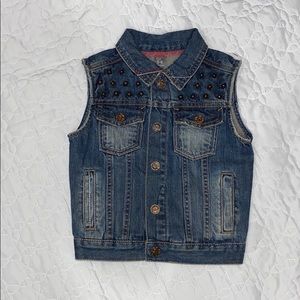 Toddler boy jeans vest